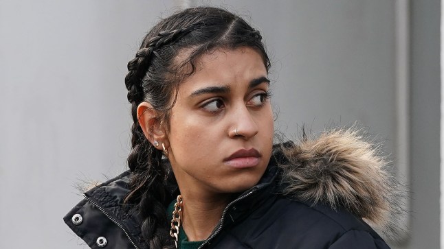 Avani looks concerned in EastEnders