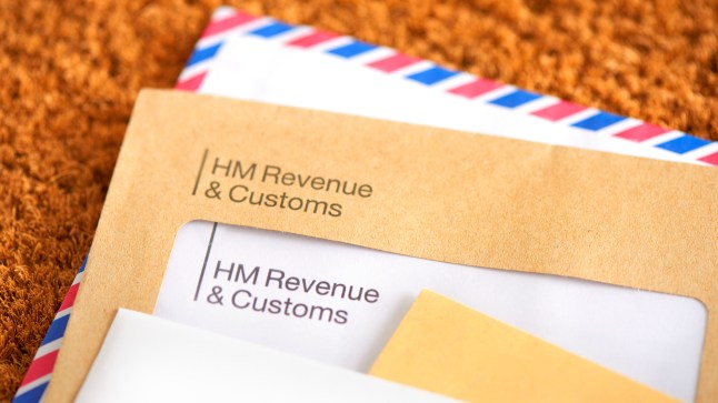 Tax letter in mail on doormat