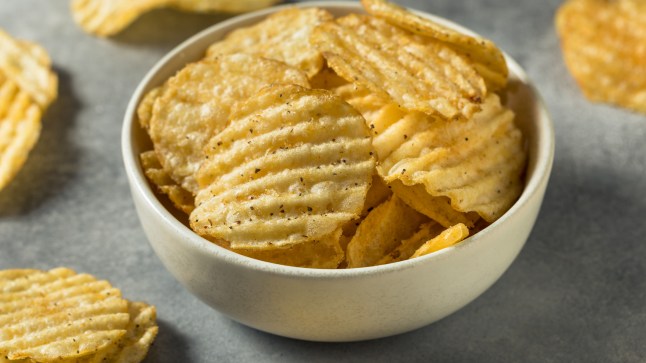 Salt and Pepper Crinkle Potato Chips