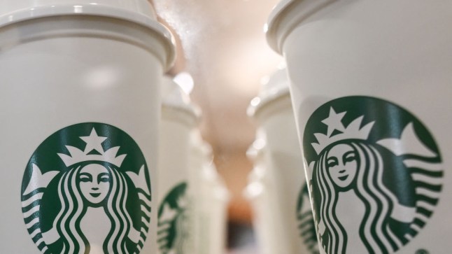 Starbucks coffee cups