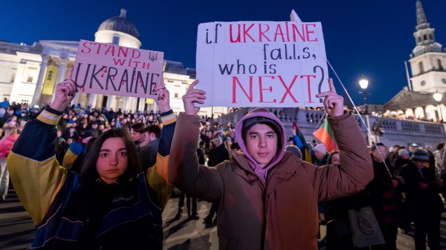 Vigil for Ukraine in London