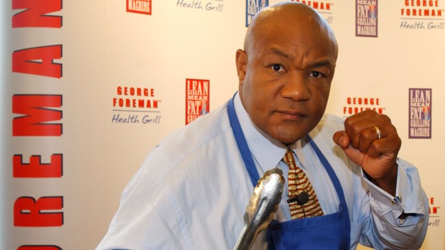 George Foreman Launhces New Grill in London