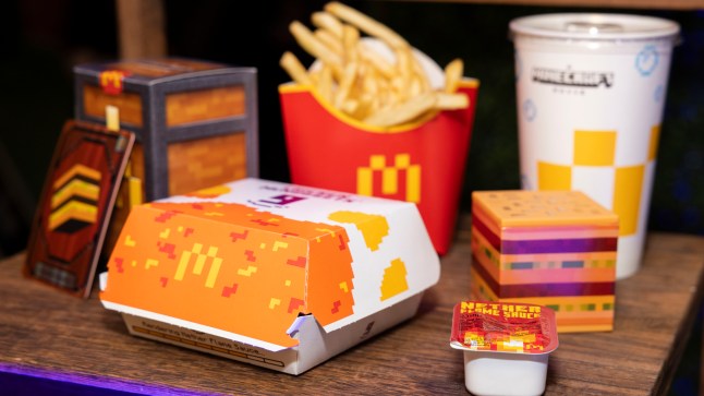 The new Minecraft Meal for adults from McDonald's