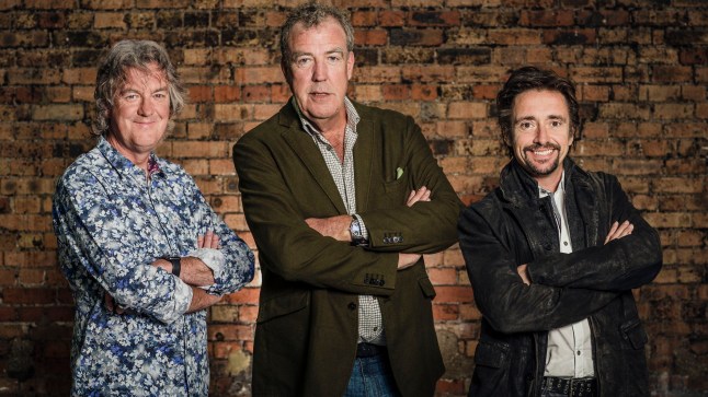 (L - R) Presenters James May, Jeremy Clarkson and Richard Hammond strike a pose during filming of The Grand Tour. Undated handout file photo issued by Amazon of (left to right) James May, Jeremy Clarkson and Richard Hammond during filming of The Grand Tour, as the debut episode of the show set a new streaming record for Amazon Prime Video, the company has said. PRESS ASSOCIATION Photo. Issue date: Tuesday November 22, 2016. The Former Top Gear stars Clarkson, Hammond and May's new effort has become the subscription service's biggest premiere, beating previous number one show on the service, 2015's The Man In The High Castle. See PA story SHOWBIZ GrandTour. Photo credit should read: Amazon Prime Video/PA Wire NOTE TO EDITORS: This handout photo may only be used in for editorial reporting purposes for the contemporaneous illustration of events, things or the people in the image or facts mentioned in the caption. Reuse of the picture may require further permission from the copyright holder.