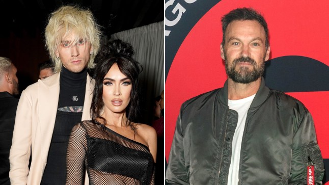 Machine Gun Kelly, Megan Fox and Brian Austin Green