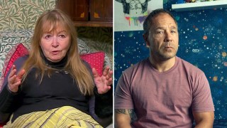 Compilation image of Mary Killen on Gogglebox and Stephen Graham in Adolescence.