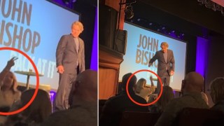 John Bishop dealing with heckler at comedy show