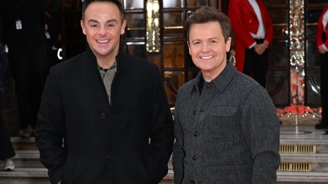 LONDON, ENGLAND - JANUARY 25: Anthony McPartlin and Declan Donnelly attend the Britain's Got Talent 2024 photocall on January 25, 2024 in London, England. (Photo by Kate Green/Getty Images)