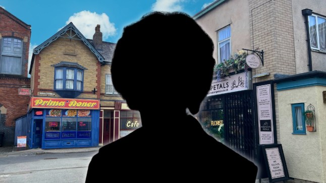 Silhouette of Mavis Wilton on Coronation Street