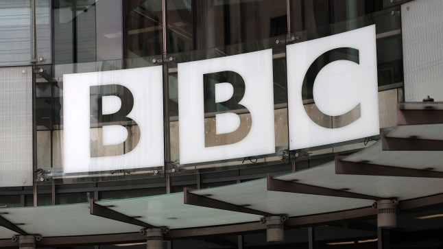 BBC logo on front of their office building