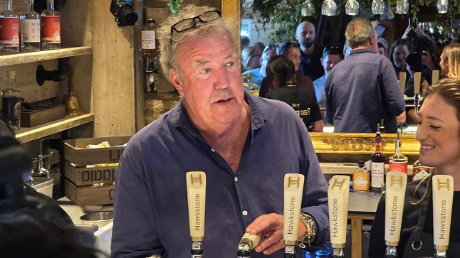 Jeremy Clarkson in The Farmer's Dog pub