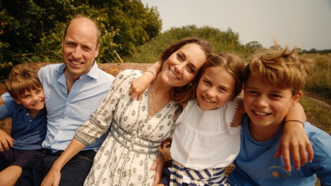 Undated handout screengrab taken from a video provided by The Kensington Palace of the Prince William, Princess of Wales, Prince George, Princess Charlotte and Prince Louis obtained by Reuters on September 9, 2024, video taken in August in Norfolk. Will Warr/Kensington Palace/Handout via Reuters NOTE TO EDITORS: This handout screengrab may only be used for editorial reporting purposes for the contemporaneous illustration of events, things or the people in the image or facts mentioned in the caption. Reuse of the screengrab may require further permission from the copyright holder. Terms of Release: Copyright in the screengrab is vested in The Prince and Princess of Wales. Publications and broadcasters are asked to credit the screengrab to Will Warr. The screengrab is being made available by way of license on condition that: a) The screengrab shall be solely used for news editorial purposes only. It shall not be approved for souvenirs, or memorabilia; or anything colourably similar. b) No charge should be made for the supply, release, publication or broadcast of the screengrab. c) There shall be no commercial use whatsoever of the screengrab (including by way of example only) any use in merchandising, advertising or any other non-news editorial use. d) The screengrab must not be digitally enhanced, manipulated or modified in any manner or form. 3. The screengrab shall not be used after 31st December 2024, without prior permission from Kensington Palace. Any questions relating to the use of the screengrab should be first referred to Kensington Palace and before publication or broadcast. THIS IMAGE HAS BEEN SUPPLIED BY A THIRD PARTY MANDATORY CREDIT