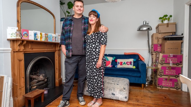 Shoreham, September 25th 2024: 'What I Own' feature, at the house of Natalie and Rob Brown, here in their living-room