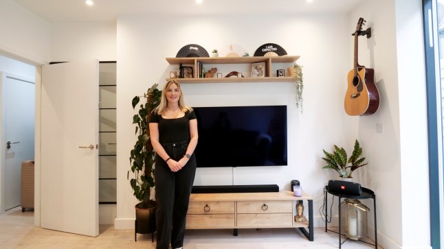 What I Own.... Lauren May in her small and very neat one bedroom apartment in west London. photograph by David Sandison www.dsandison.com +44 7710 576 445