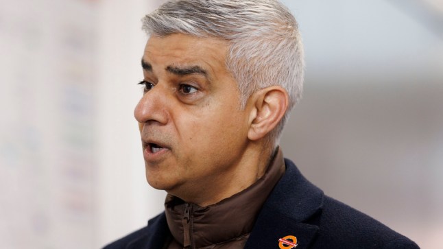 The Mayor of London Sadiq Khan at the London Overground name launch event in Dalston Junction.