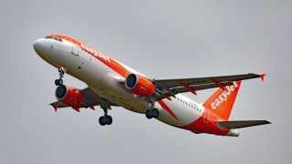 easyJet Airbus flight.