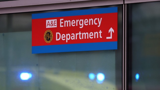 LONDON, ENGLAND - DECEMBER 27: Signage for the Emergency Department is seen at The Royal London Hospital on December 27, 2024 in London, England. NHS England faces a "quad-demic" of winter illnesses as Flu, Covid, RSV and Norovirus sweep the country. (Photo by Peter Nicholls/Getty Images)