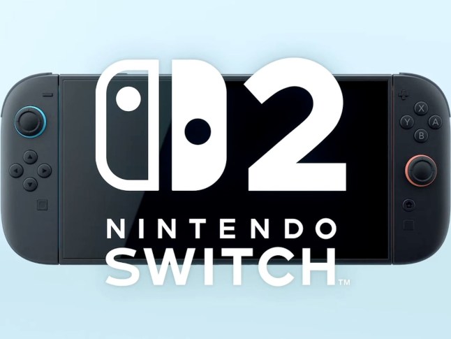 Nintendo Switch 2 console and logo from reveal trailer