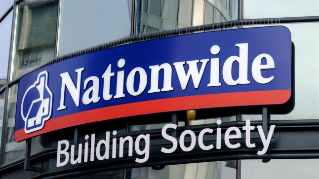Birmingham, UK - November 2019: Nationwide Building Society modern facade.; Shutterstock ID 1582520269; purchase_order: -; job: -; client: -; other: -