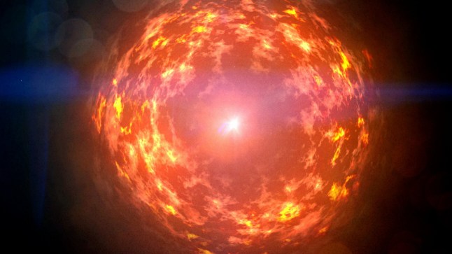 Artist impression of a supernova in space. At least two mass extinction events in Earth's history were likely caused by the "devastating" effects of nearby supernova explosions, a new study suggests. Researchers at Keele University say these super-powerful blasts ? caused by the death of a massive star ? may have previously stripped our planet's atmosphere of its ozone, sparked acid rain and exposed life to harmful ultraviolet radiation from the Sun. They believe a supernova explosion close to Earth could be to blame for both the late Devonian and Ordovician extinction events, which occurred 372 and 445 million years ago respectively.