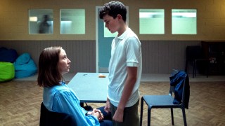 LIGHTENED Adolescence. (L to R) Erin Doherty as Briony Ariston, Owen Cooper as Jamie Miller in Adolescence. Cr. Courtesy of Ben Blackall/Netflix ?? 2024