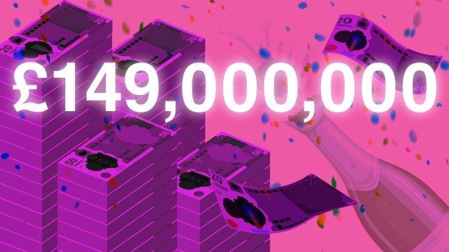 Euromillions jackpot rolls over to ?149,000,000