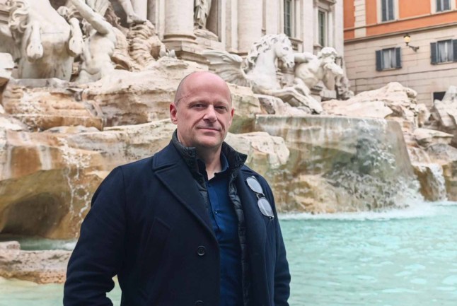 Grant Paterson Taken without permission - Brit tourist 'fighting for life' after gas explosion reduces Rome B&B to rubble