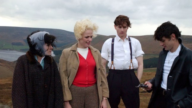 Editorial use only Mandatory Credit: Photo by ITV/REX/Shutterstock (695277ab) 'See No Evil - The Moors Murders' - Joanne Froggatt, Maxine Peake, Sean Harris and Michael McNulty ITV Archive [Frogatt]