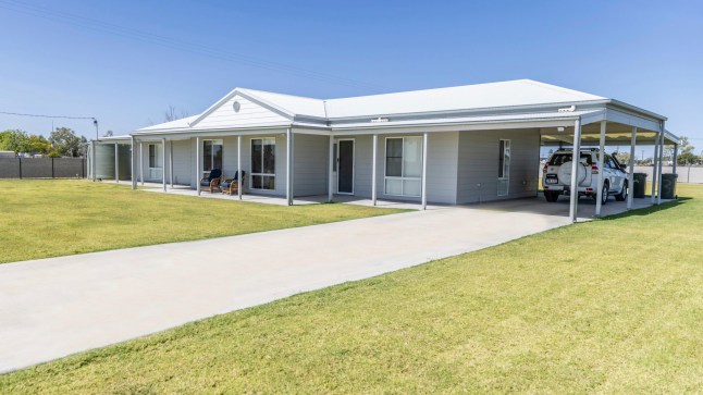 A photo showing an example of the rent-free housing available for medical workers in the Australian outback town of Julia Creek, taken on April 21, 2022. (Jo Thieme/ McKinlay Shire Council via AP)
