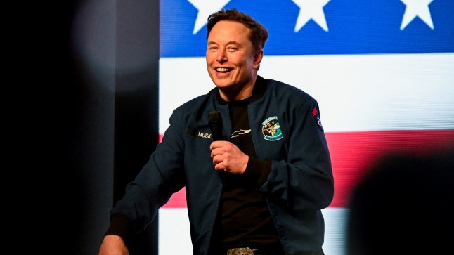 U.S. President Donald Trump's adviser Elon Musk reacts during a rally in support of a conservative state Supreme Court candidate of an April 1 election in Green Bay, Wisconsin, U.S. March 30, 2025. REUTERS/Vincent Alban