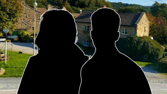 Silhouette of Dawn and Billy Fletcher in Emmerdale