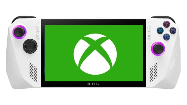 Asus Rog Ally with an Xbox logo