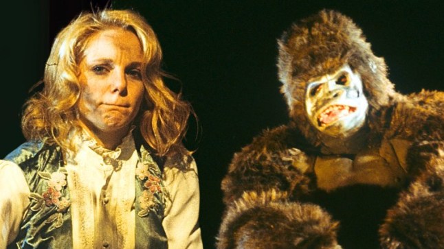 Delia and the gorilla in Ryan's Hope